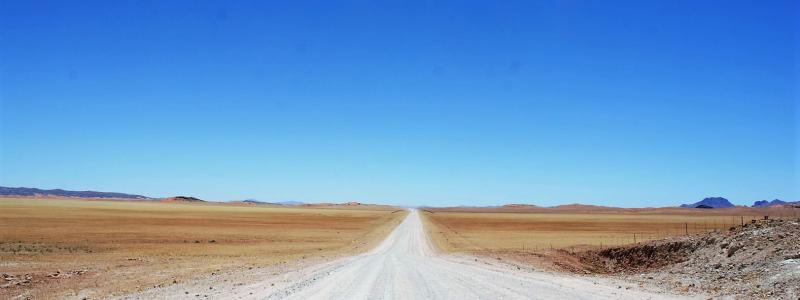 lonely dirt road Namibia